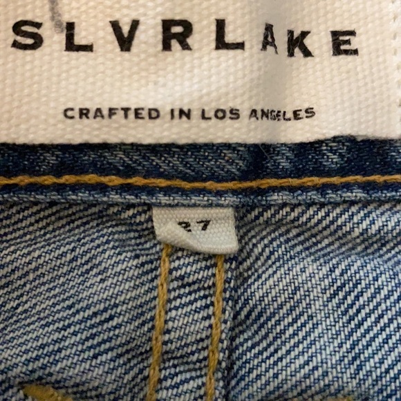 SLVRLAKE Blue Beatnik High-rise Slim Jeans In Born To Run (J1) - Picture 4 of 7